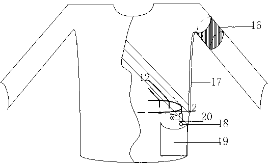 Wearable human body multiple physiological parameter acquiring device