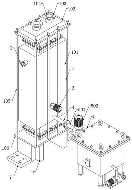 A rectangular block graphite heat exchanger for hydrochloric acid production