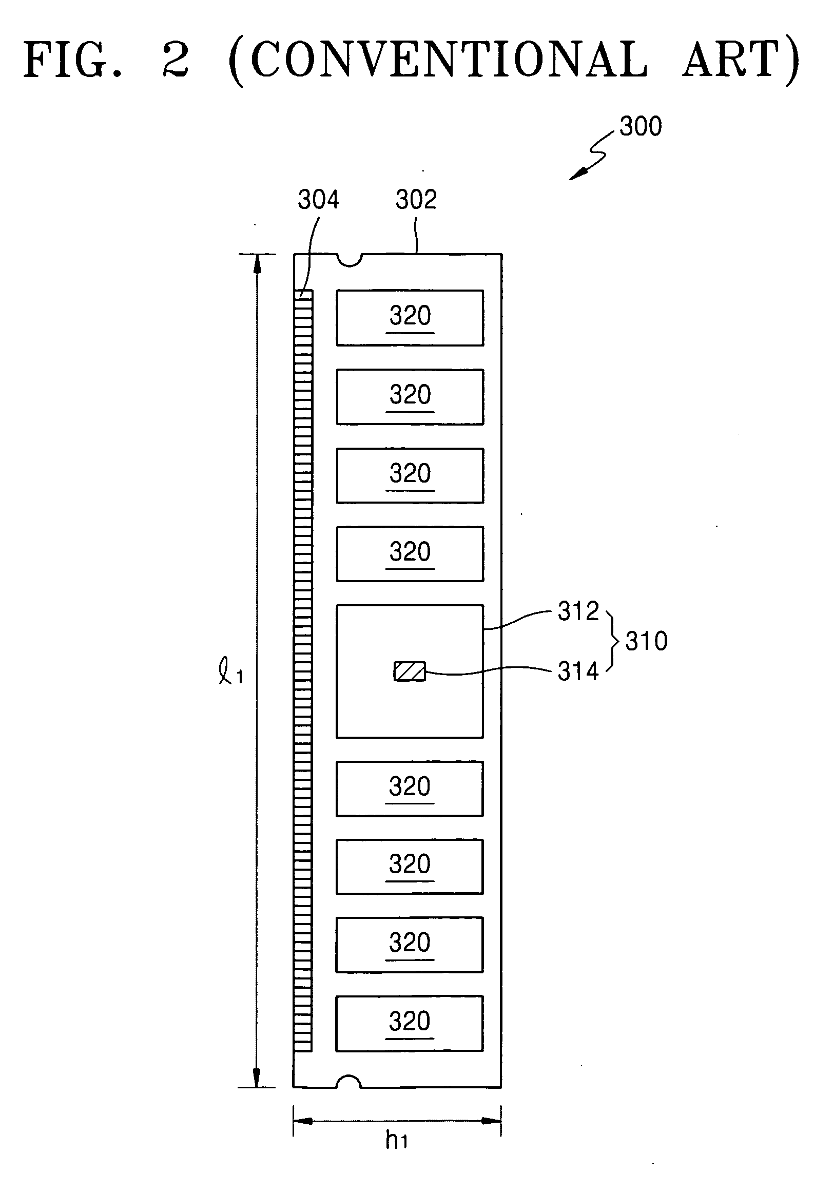 Semiconductor device package having buffered memory module and method thereof