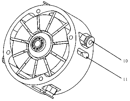 Blade-type pneumatic motor