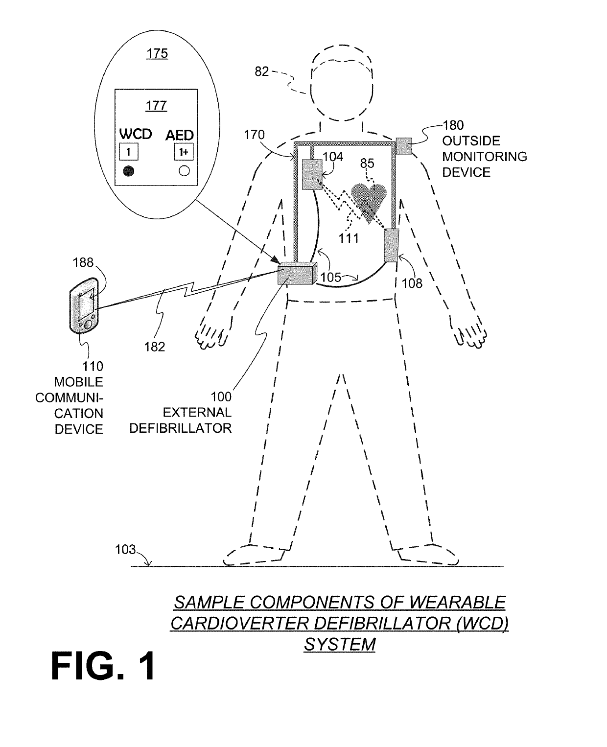 Wearable cardioverter defibrillator (WCD) system having wcd mode and also aed mode