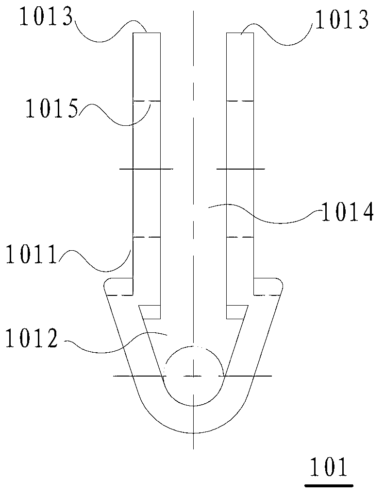 Rope clamping device and rope tightening device for vehicle connection