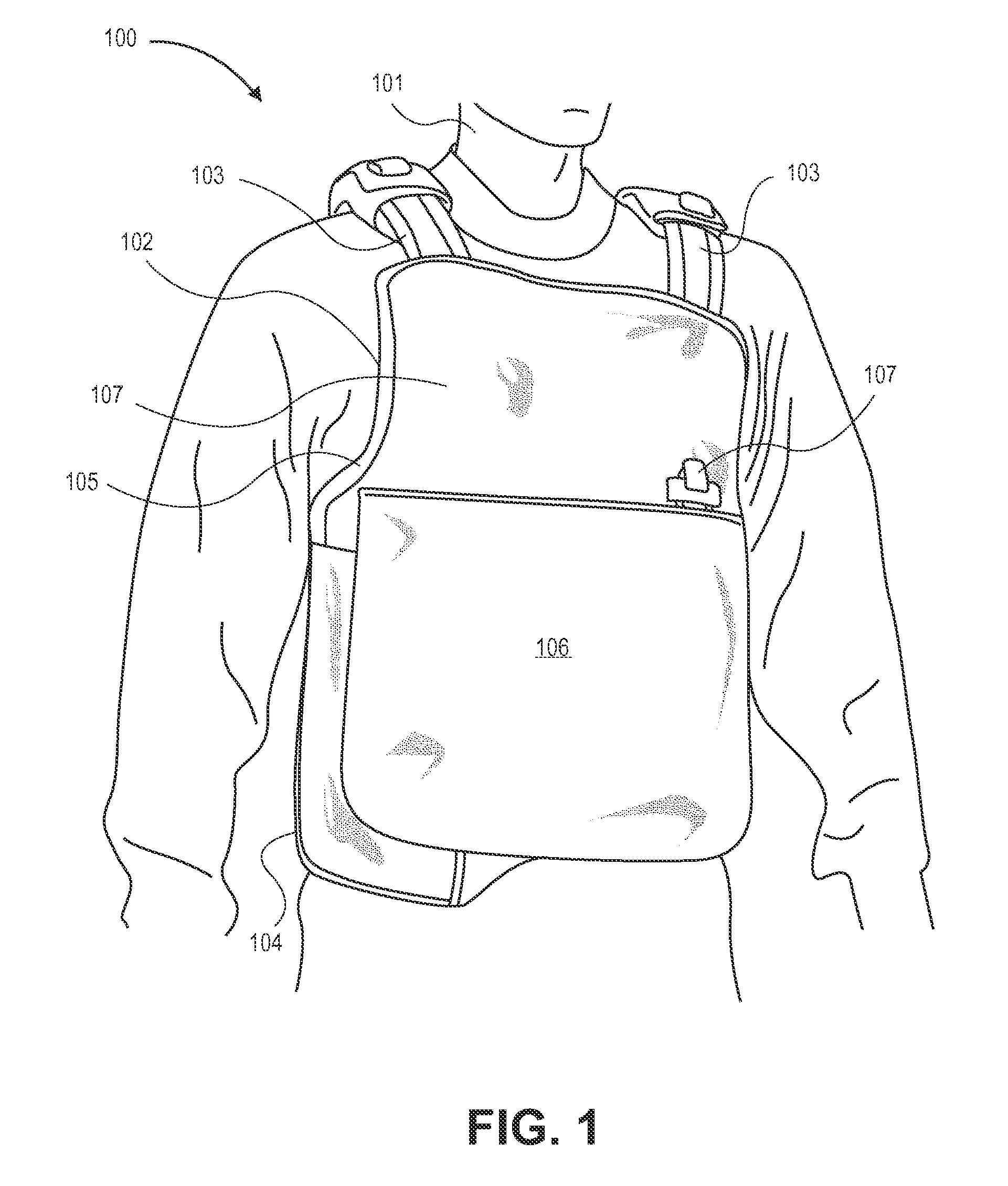 Armor vest with mechanical quick release mechanism