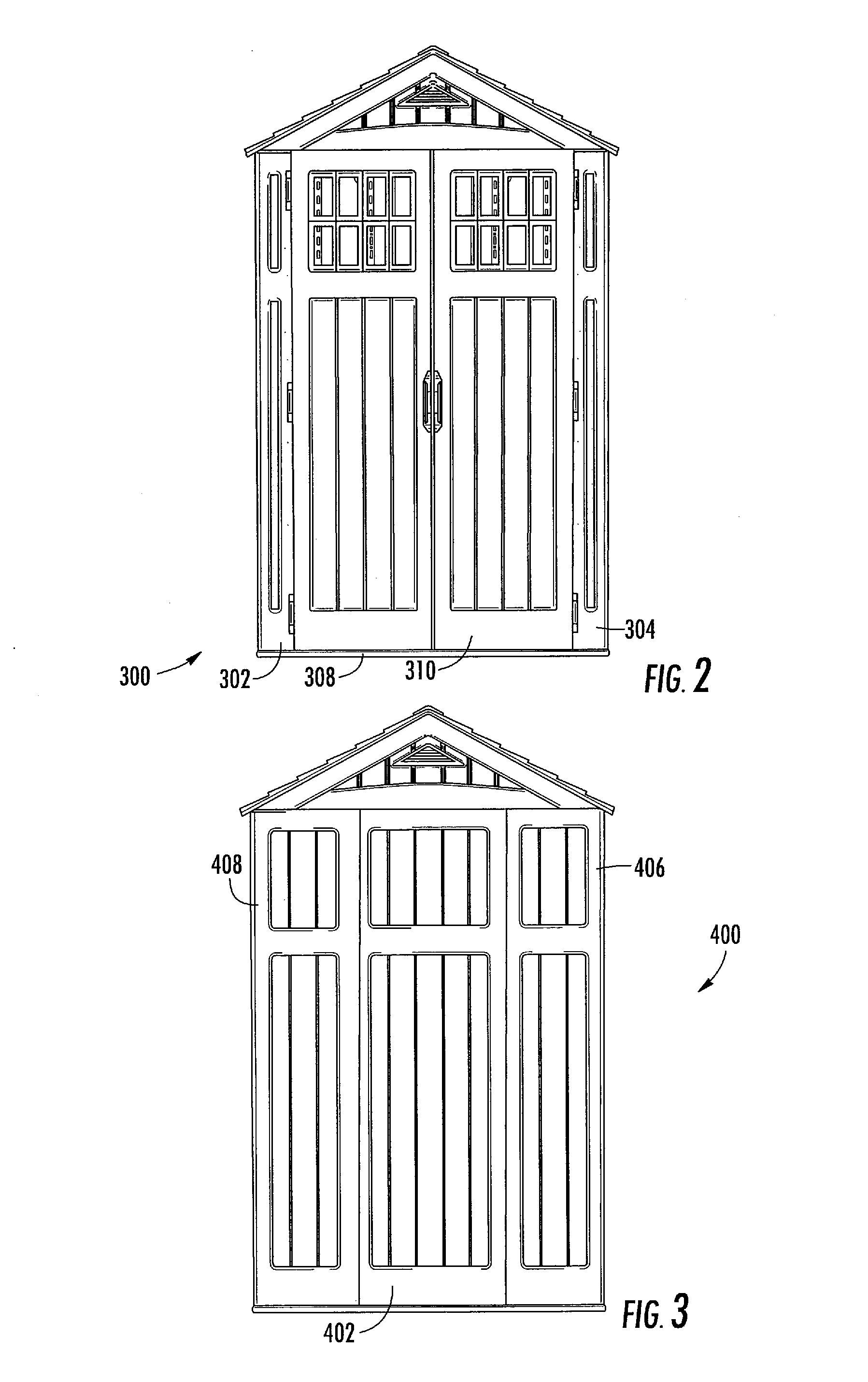 Modular blow molded shed