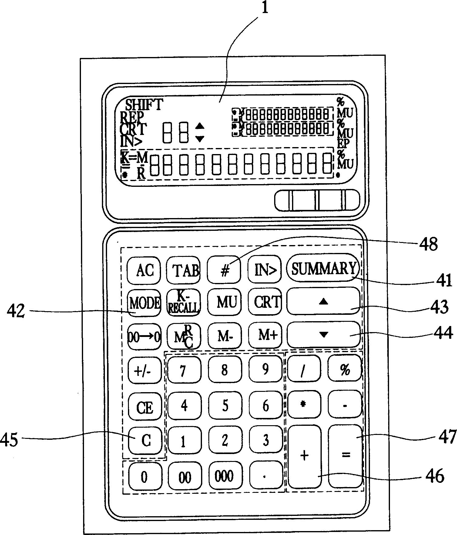Method of calculator possessing collection function simultaneously