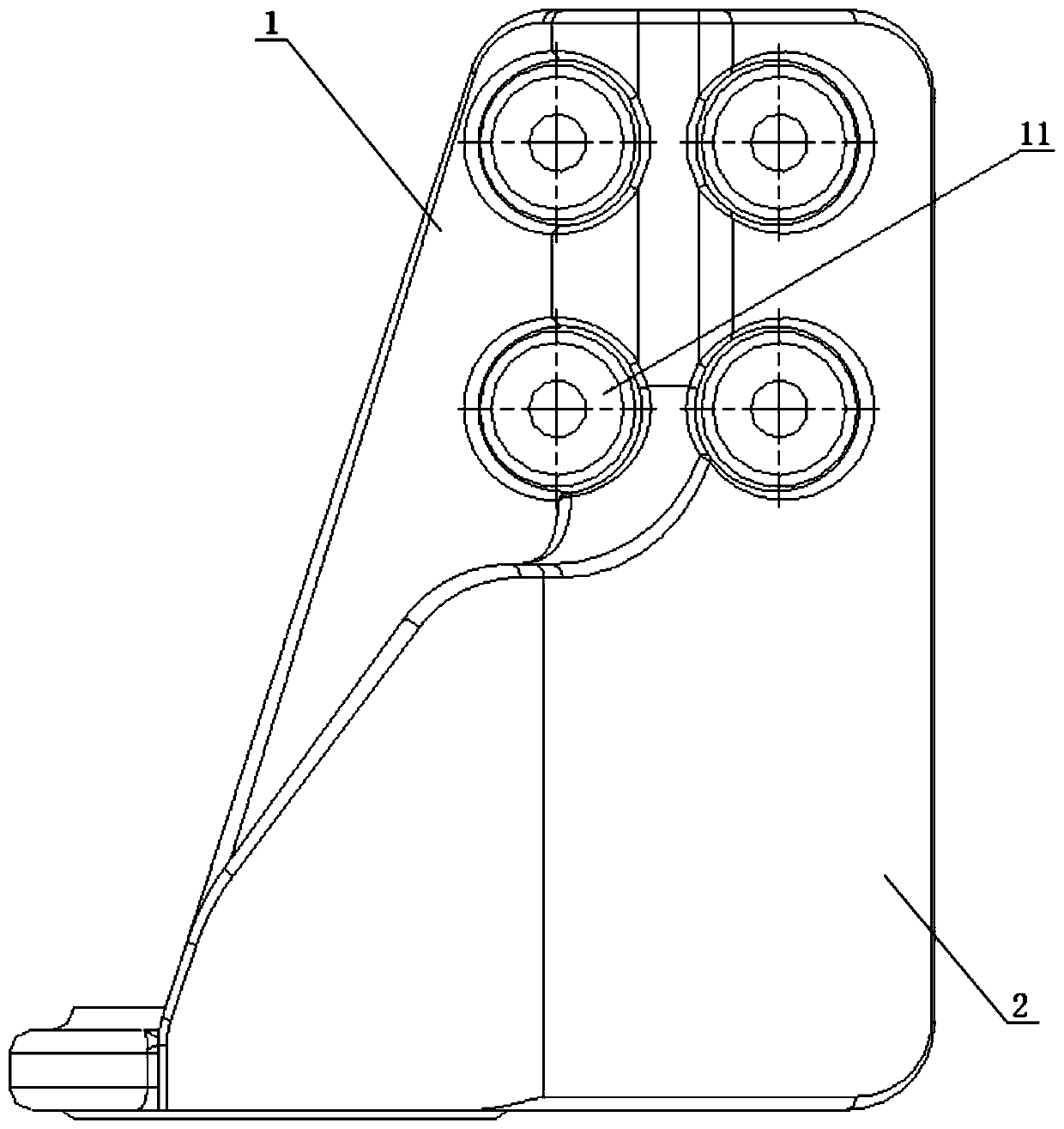 Engine mount structure of engine