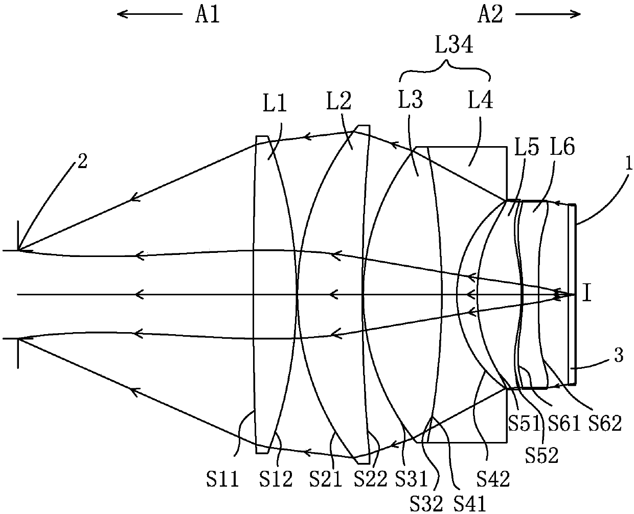 An optical lens system and a head-mounted display device