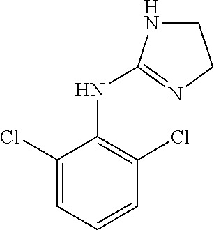 Liquid pharmaceutical composition of clonidine