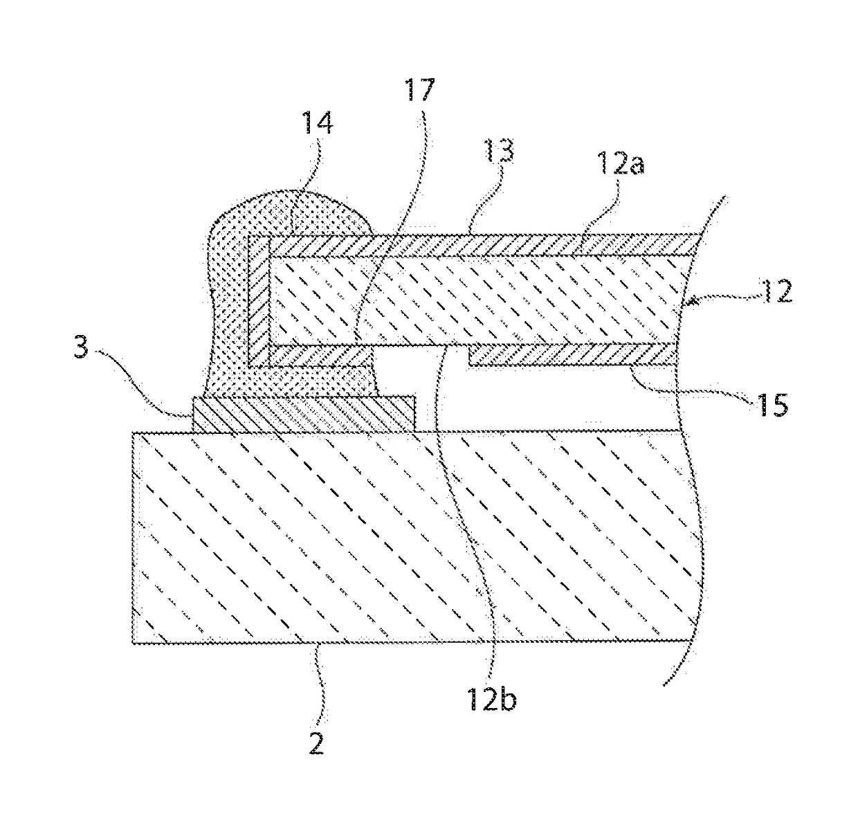 Piezoelectric vibration component having distinguishable opposing principal surfaces