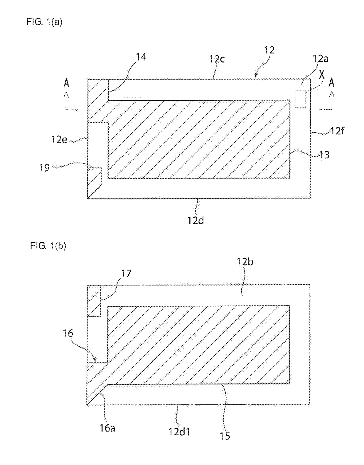 Piezoelectric vibration component having distinguishable opposing principal surfaces