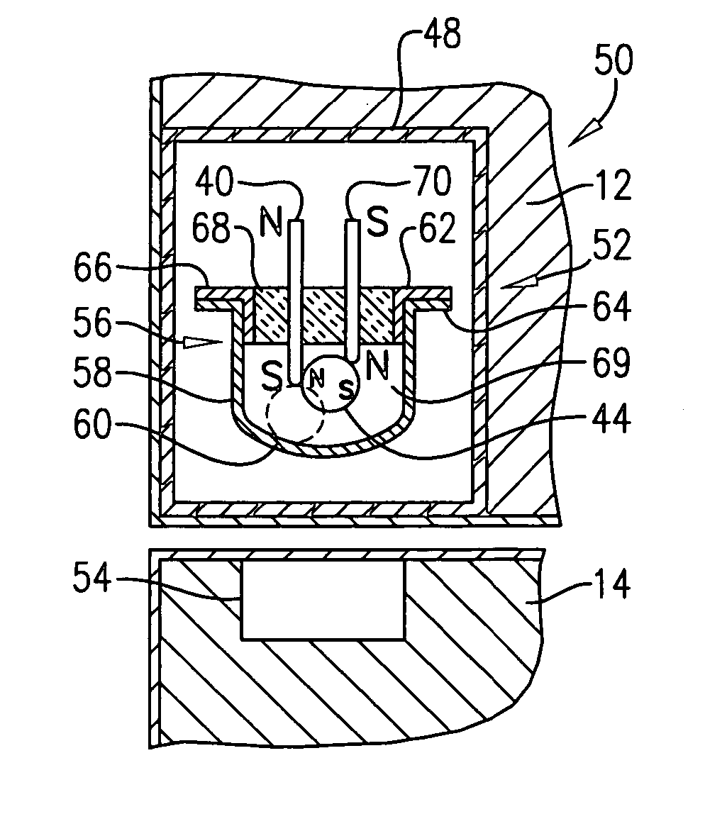 Magnetic switch assembly