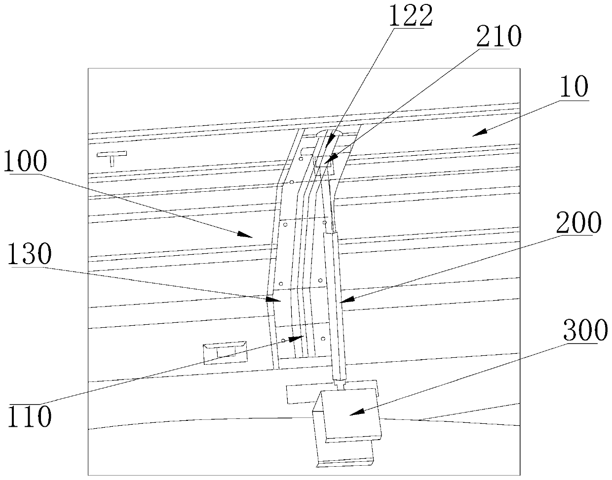 Cover plate turning mechanism and train operating console with same