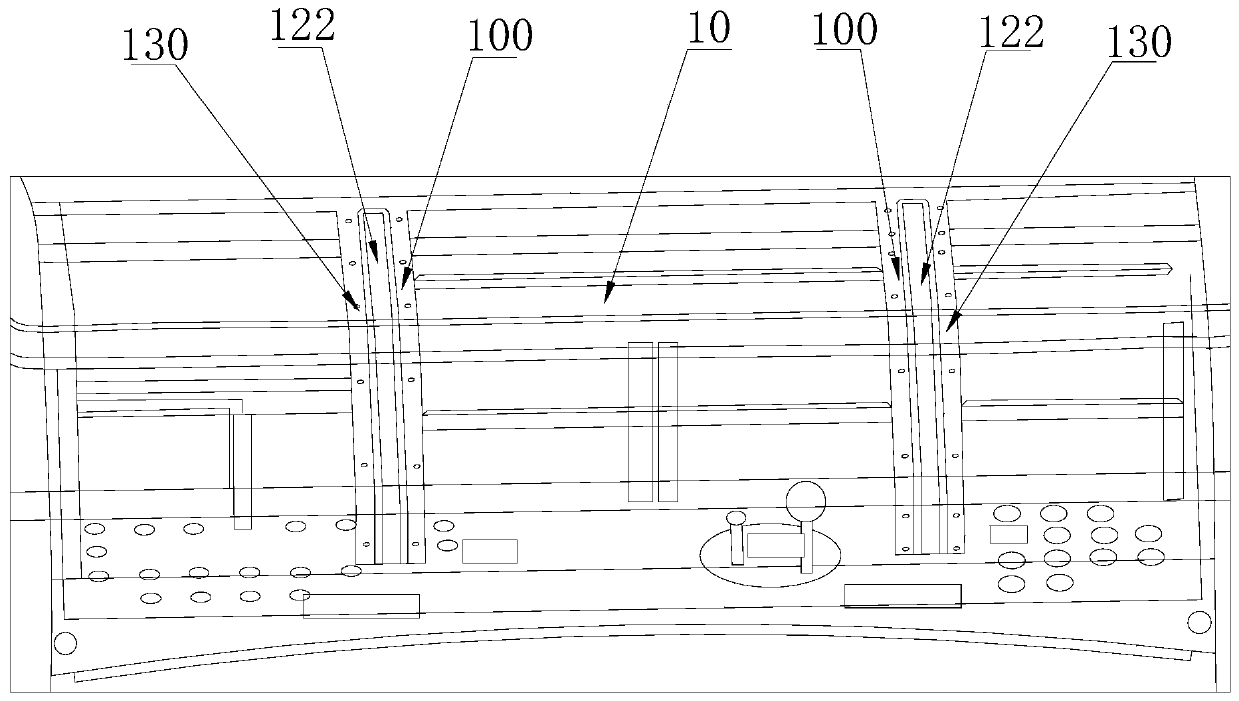 Cover plate turning mechanism and train operating console with same