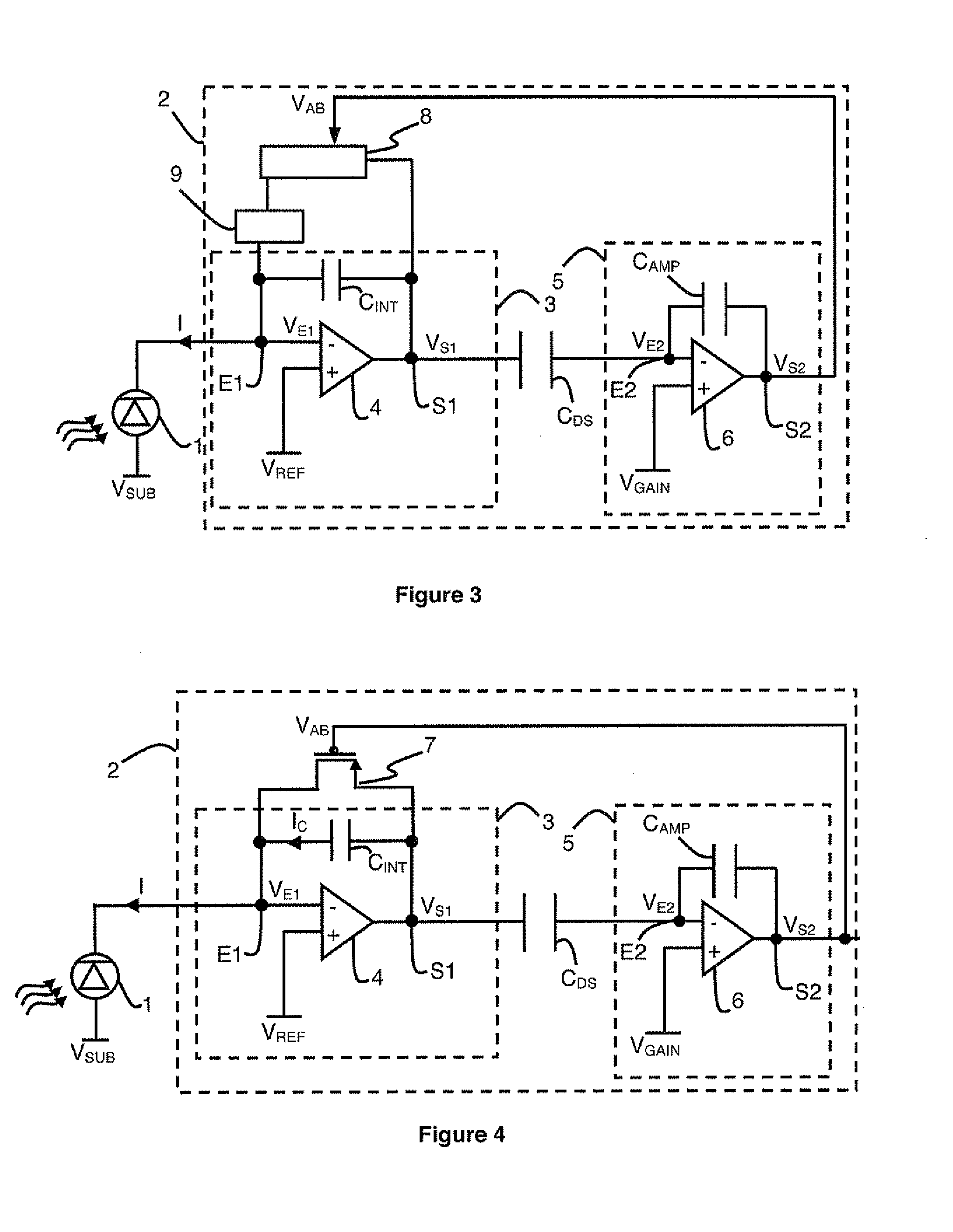 Detection circuit with correlated double sampling with improved Anti-blooming circuit