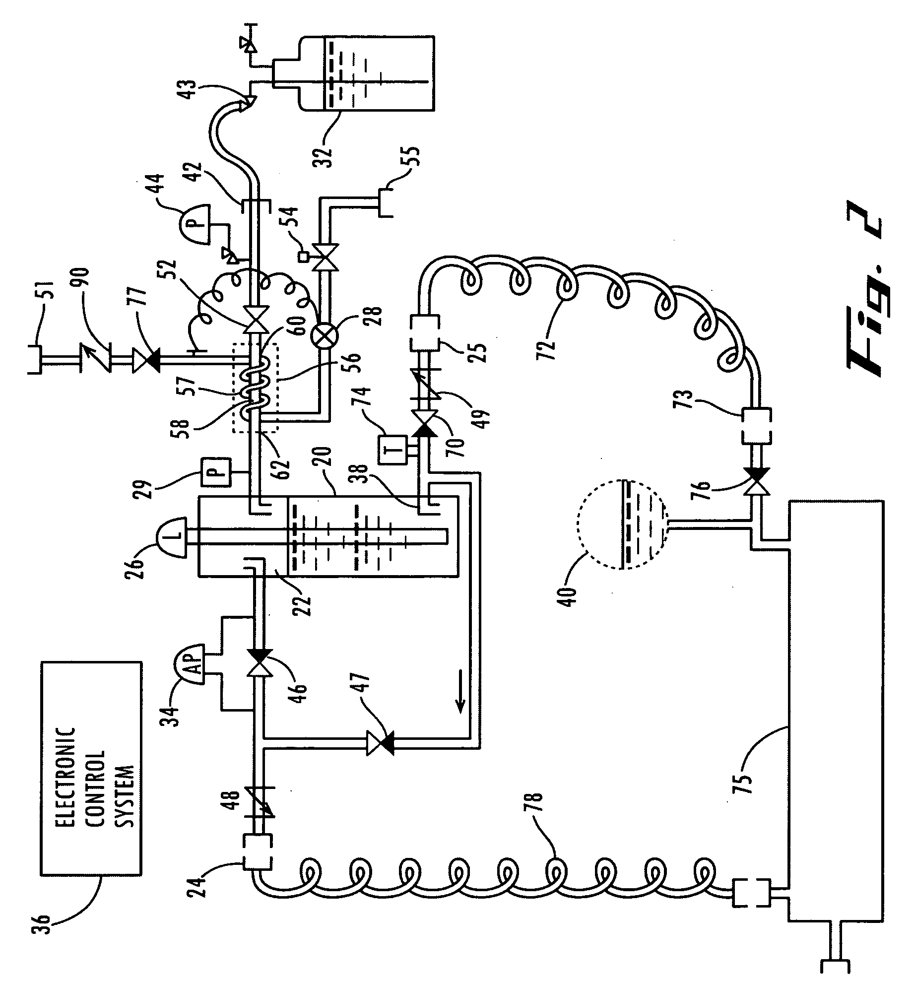 Method and apparatus to measure and transfer liquefied refrigerant in a refrigeration system