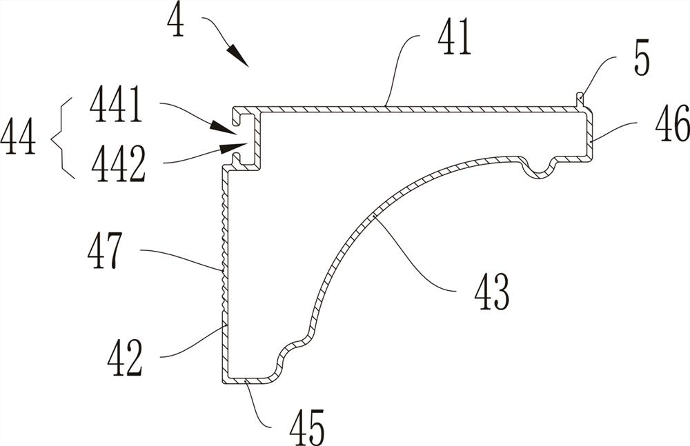 Corner installation structure