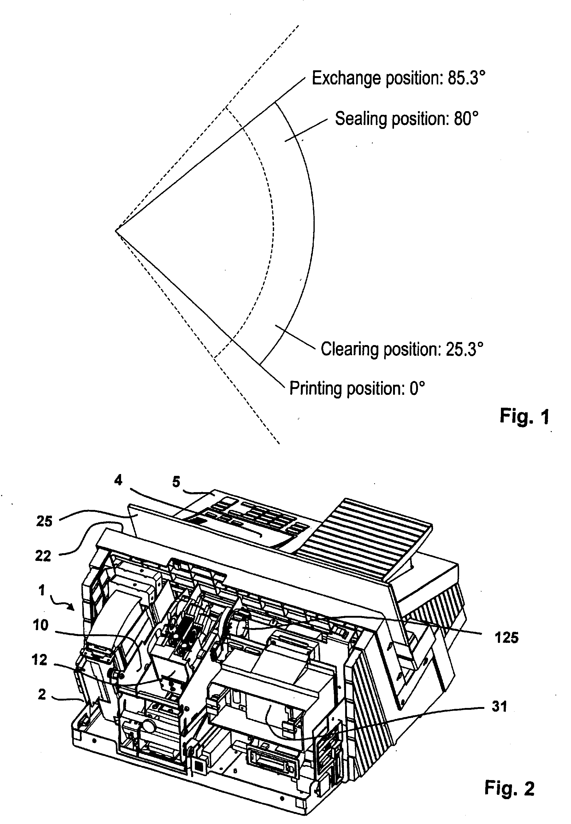 Measuring method and arrangement to determine the play of an ink jet cartridge pivot unit