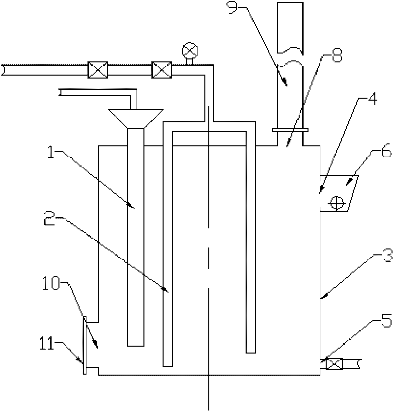 Phosphoric acid and gas ammonia neutralization reaction device