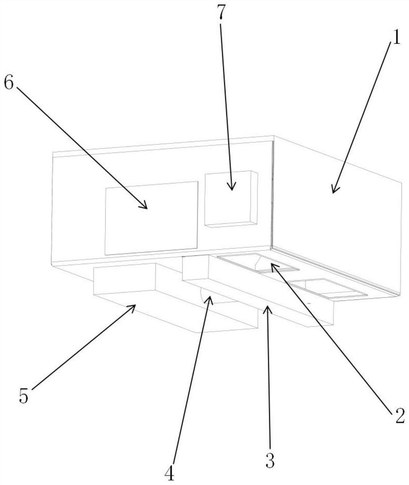 Smoke prevention device for gas-mist mixed flow air curtain