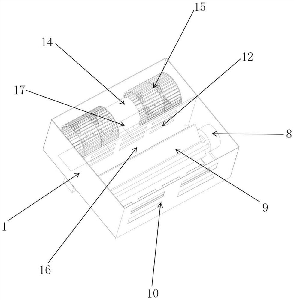 Smoke prevention device for gas-mist mixed flow air curtain