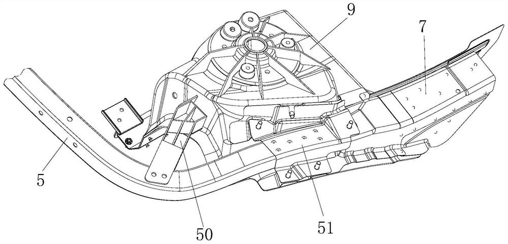 Lower vehicle body front structure