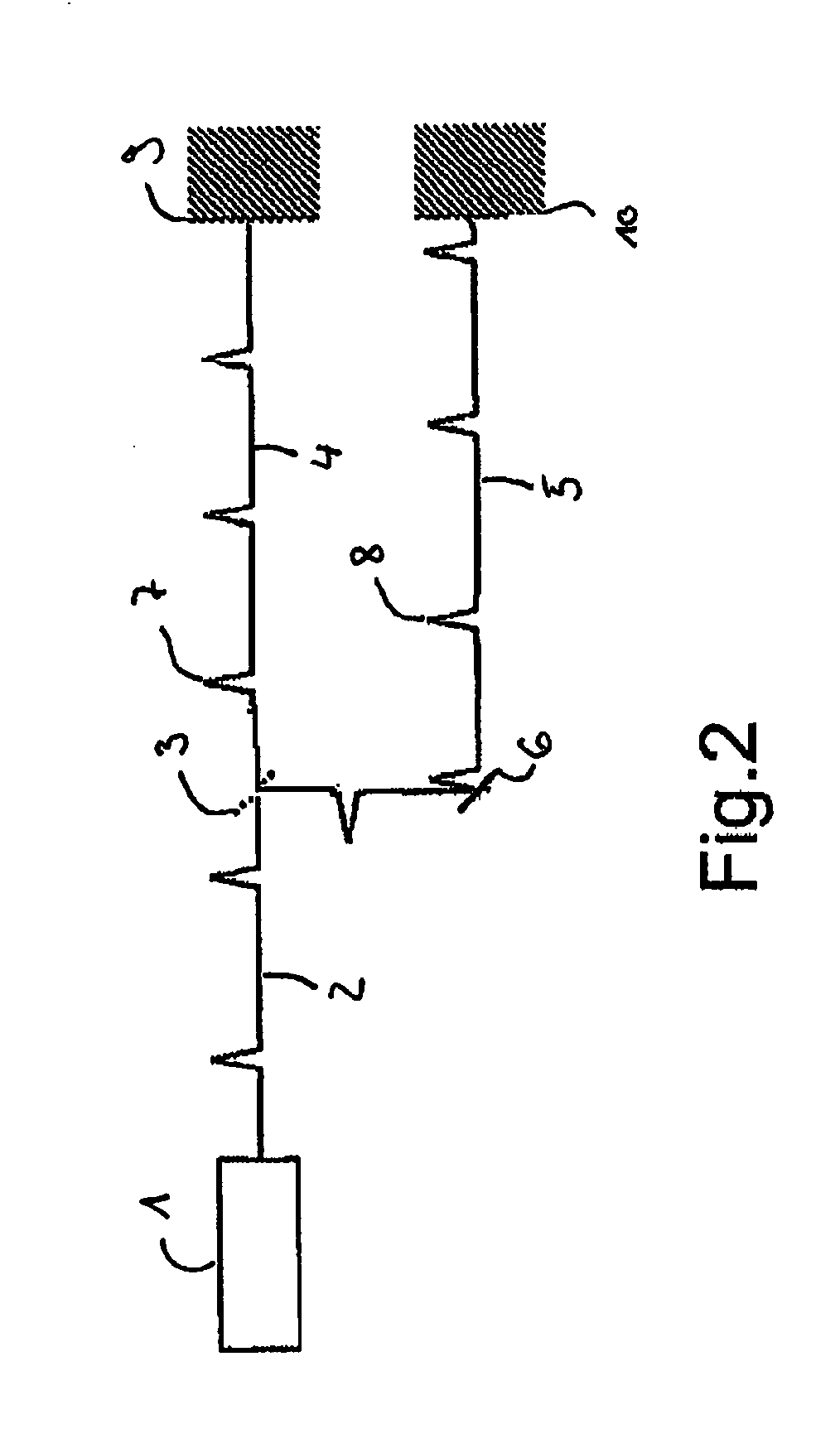 Method for generating two optical pulses with a variable, time pulse interval
