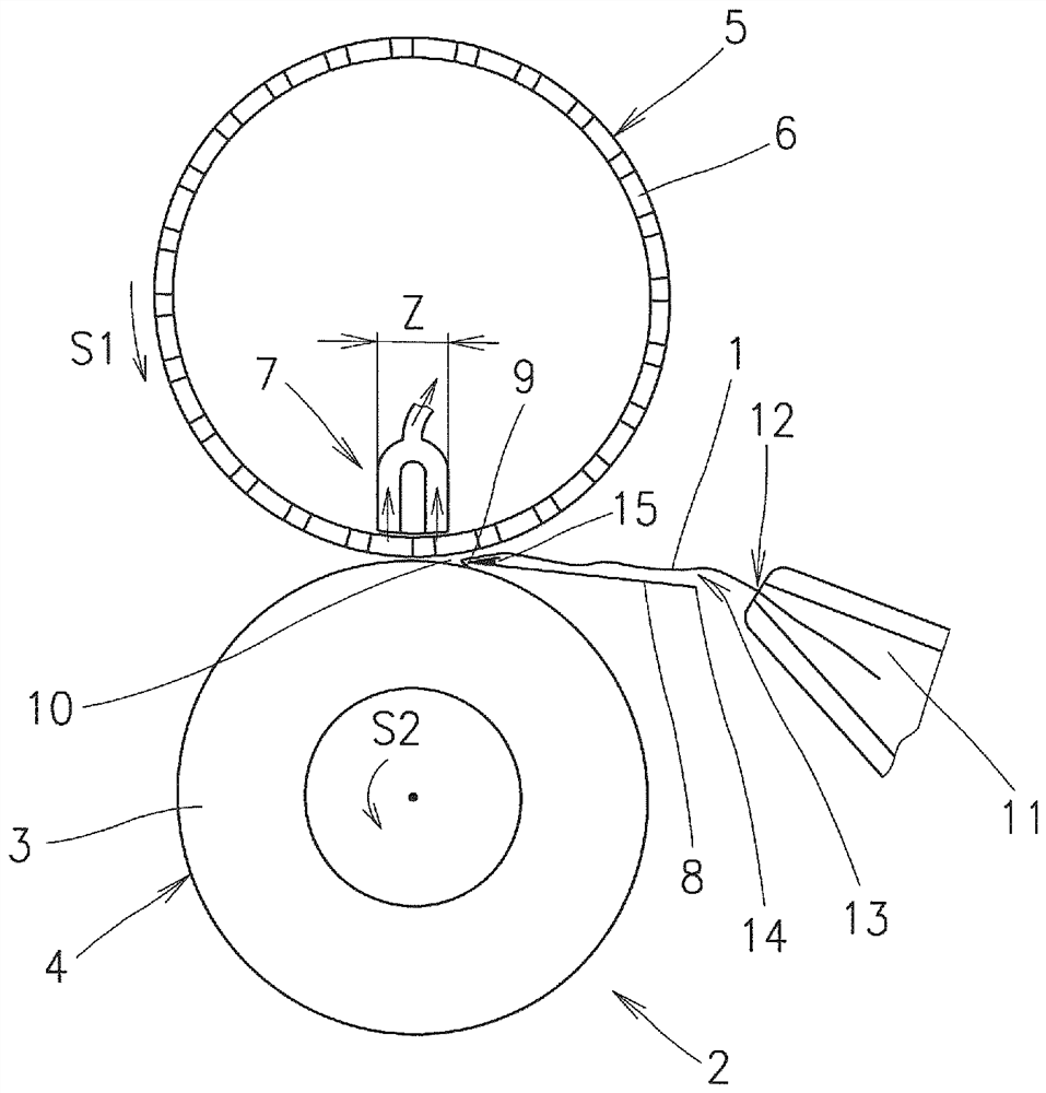 Method and device for detecting the end of a yarn on a rotating bobbin in a textile machine