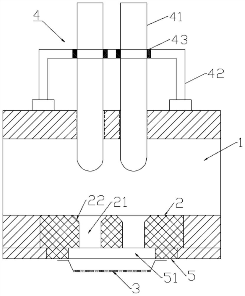 Launder structure convenient for replacing wire-drawing bushing and method for replacing wire-drawing bushing