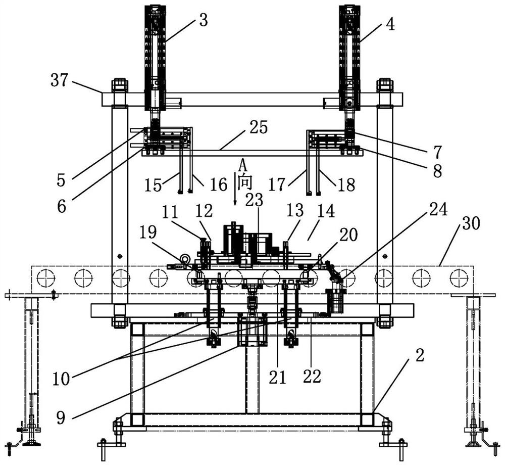 Tray reset device for transmission rear case assembly line