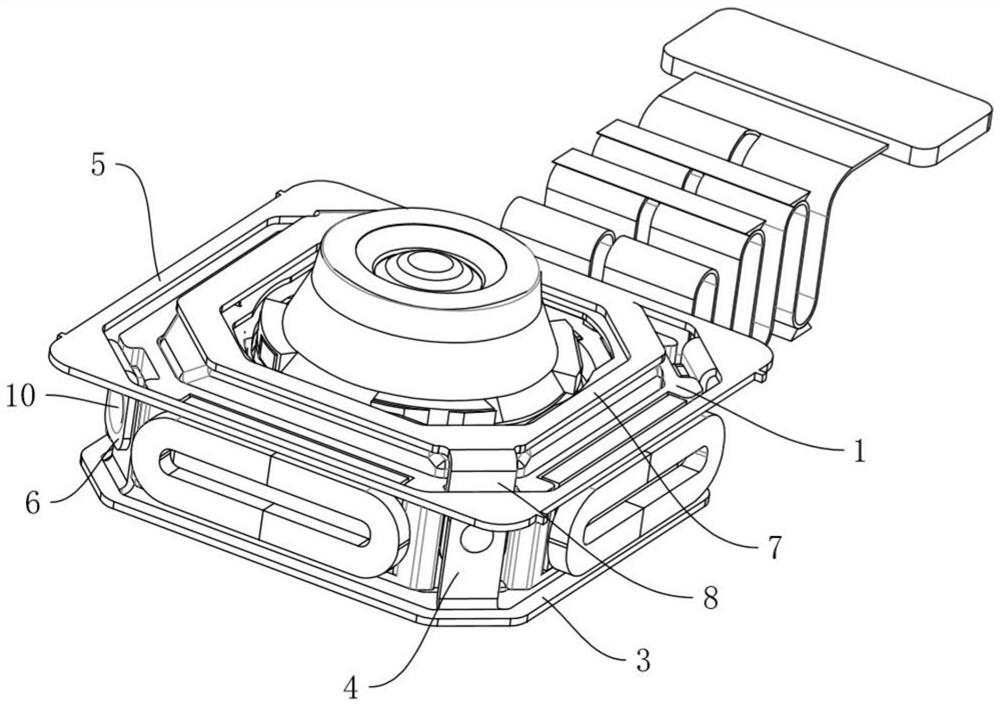 Motor shell and anti-shake structure, photographic device and electronic product