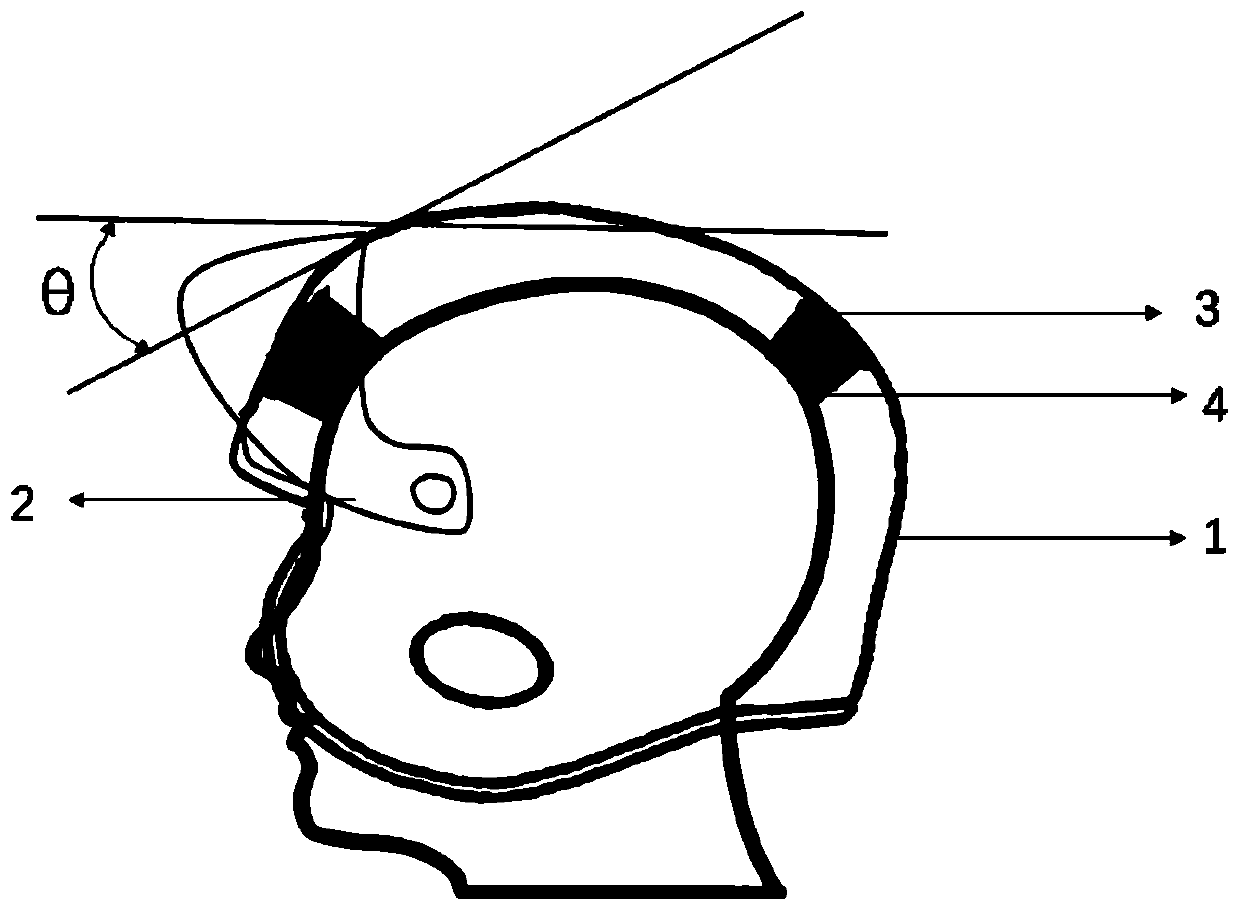 Protective helmet with negative Poisson's ratio effect liner and design method thereof