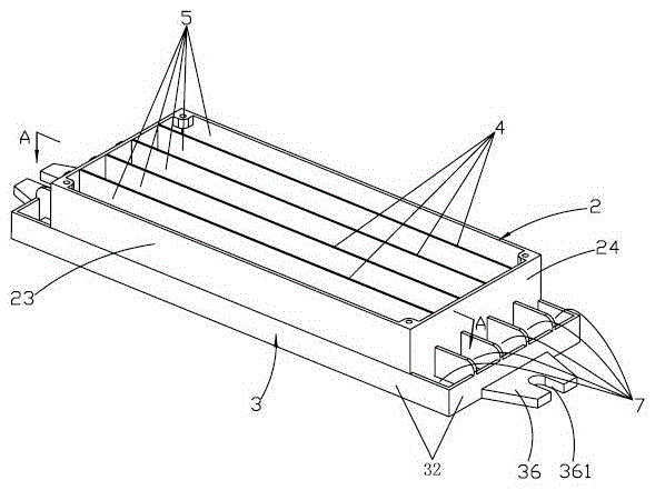 The glue filling process of the increased safety glue filling drive box, the increased safety glue filling drive box and the lamp