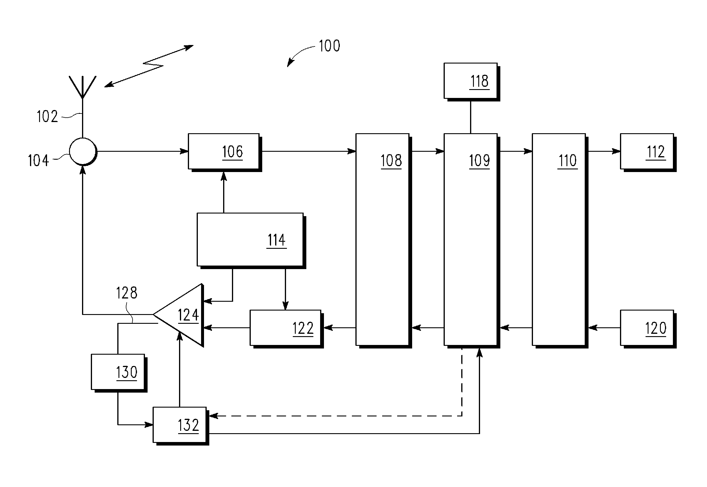 Wireless subscriber communication unit and method of power control with back-off therefore