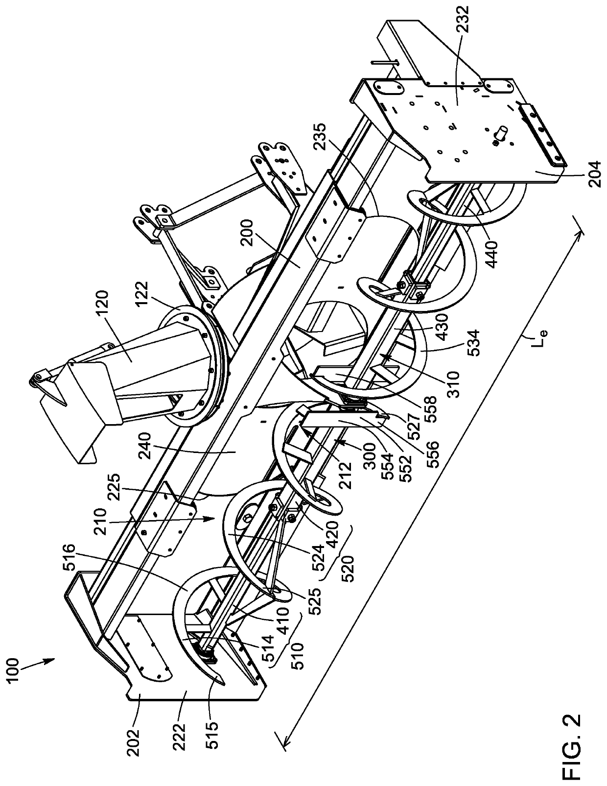 Extensible snowblower