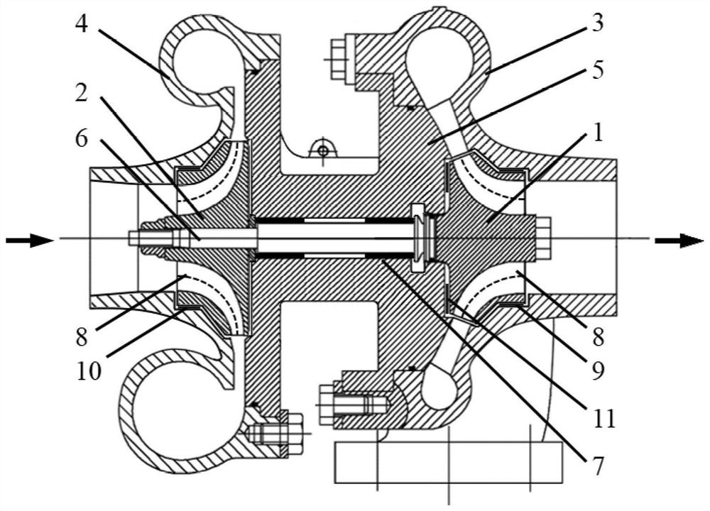 Streamline tunnel type turbocharger adopting external contour type air bearing