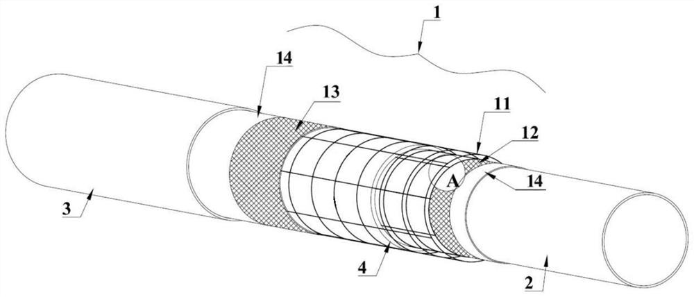 Nonmetal heat preservation composite pipe