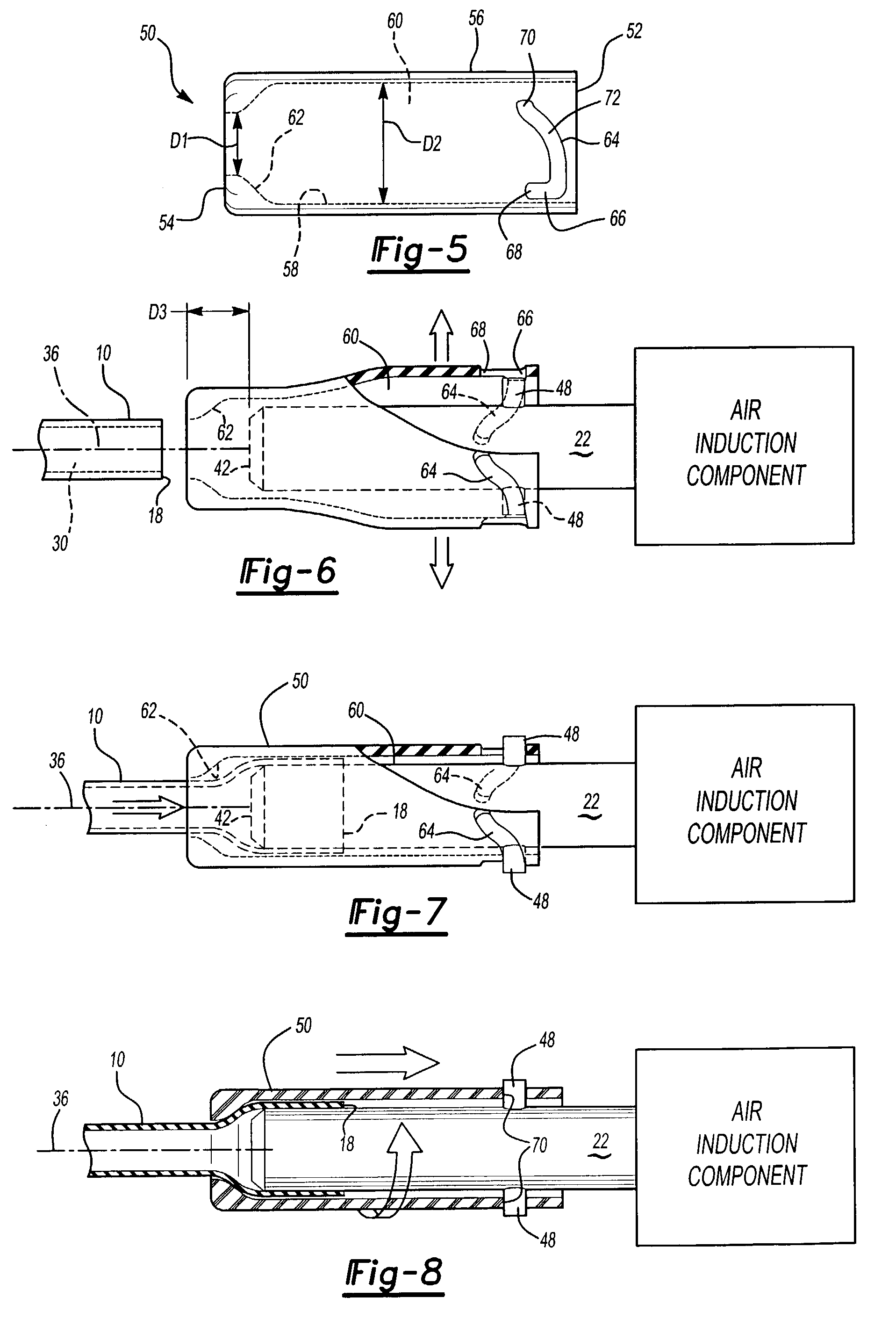 Positive locking connector for vehicle component