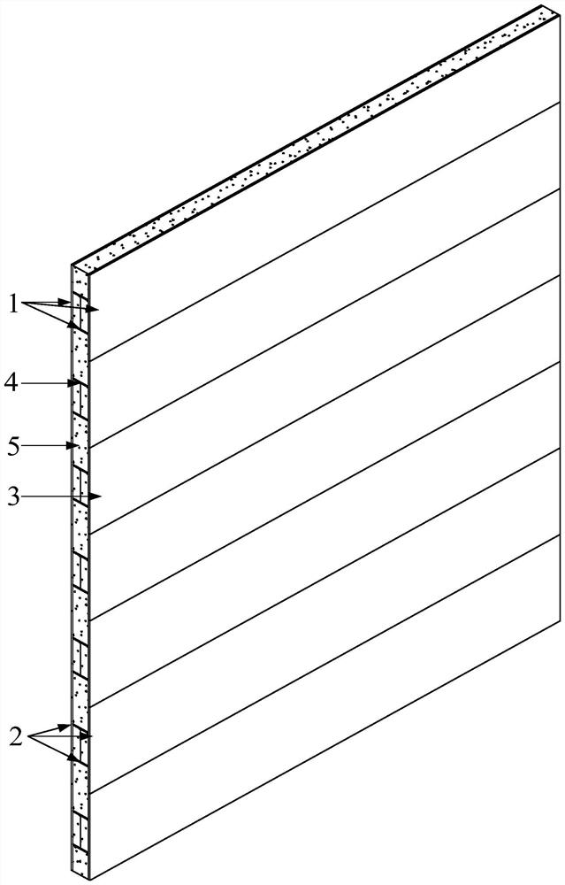 A double-layer steel plate composite shear wall with horizontally staggered I-shaped steel members with corrugated webs