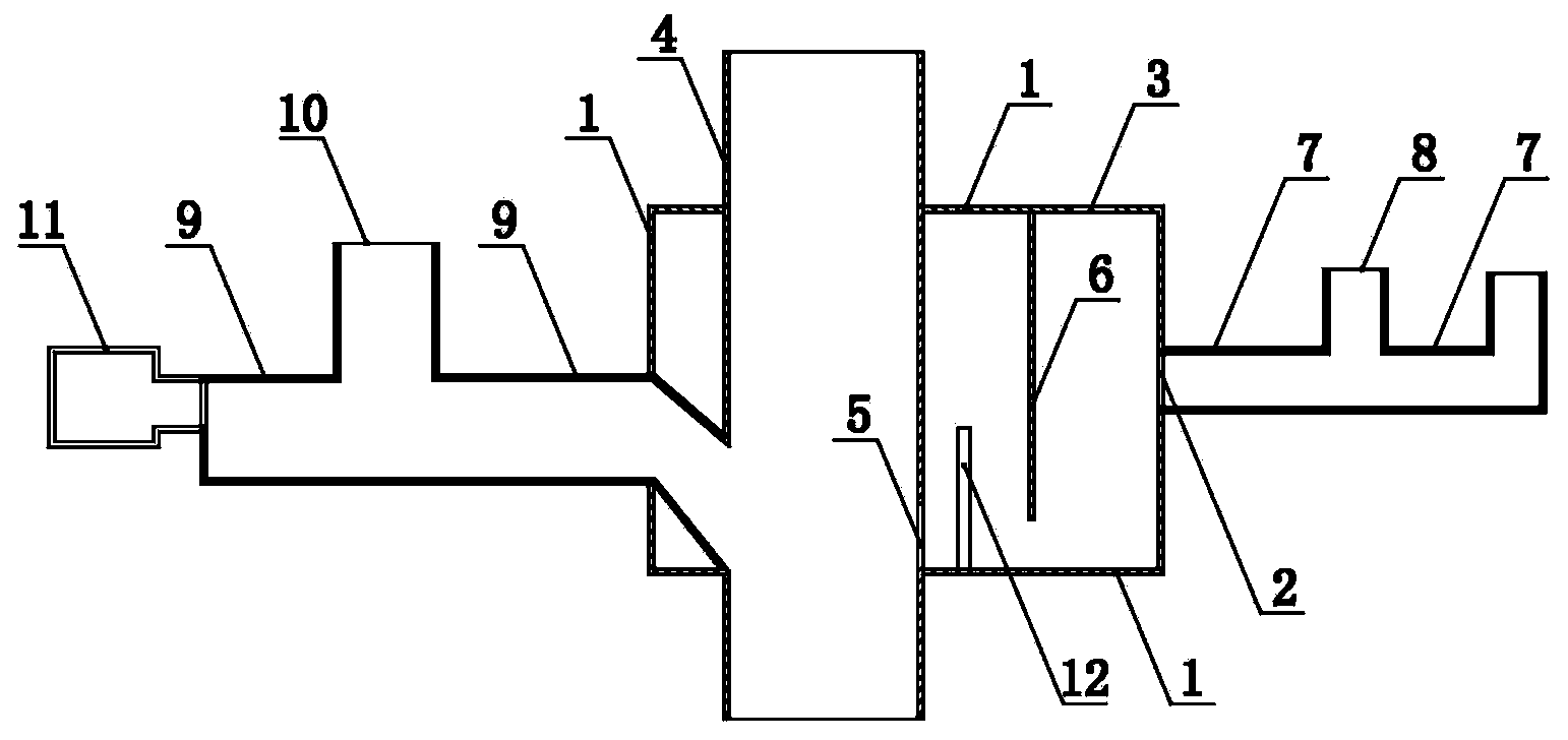 Pipeline connection device for preventing sludge