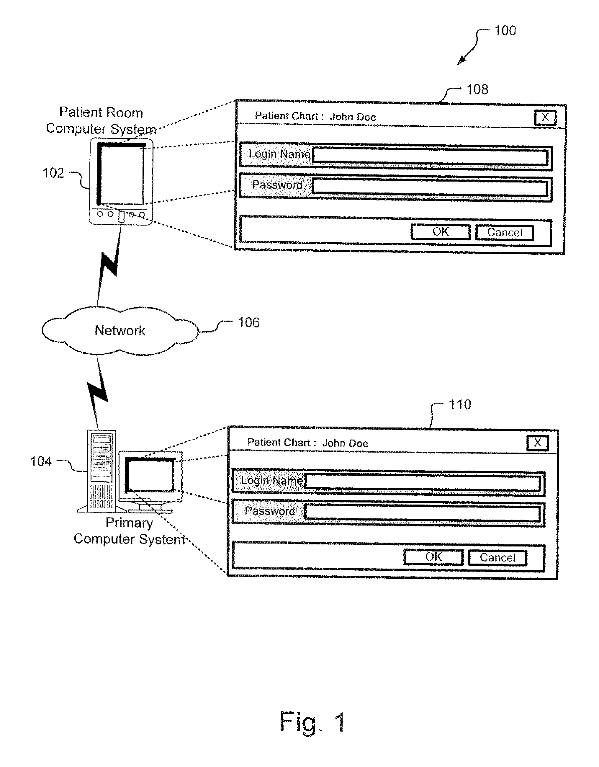 System and Method of Automatically Displaying Patient Information