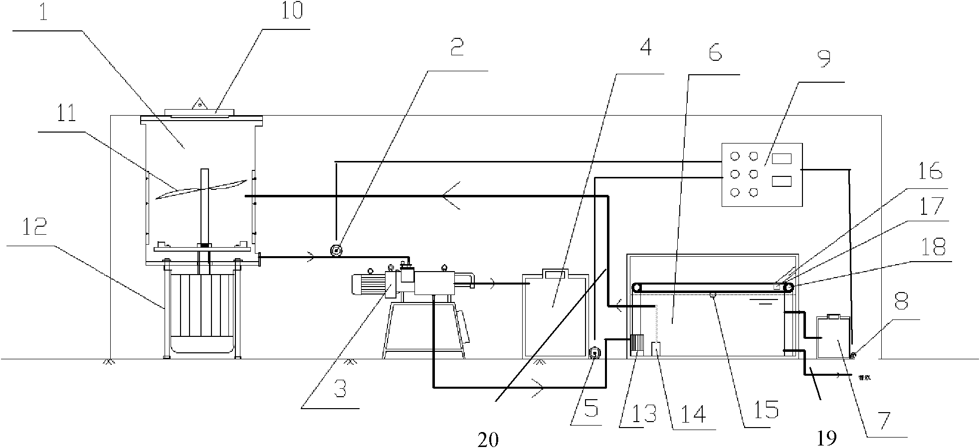 Food waste sorting and processing device