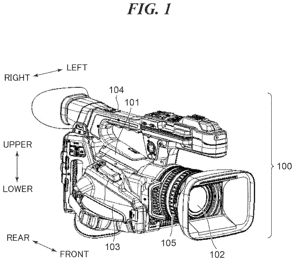 Image pickup apparatus that has connector for external device, disposed at optimum location