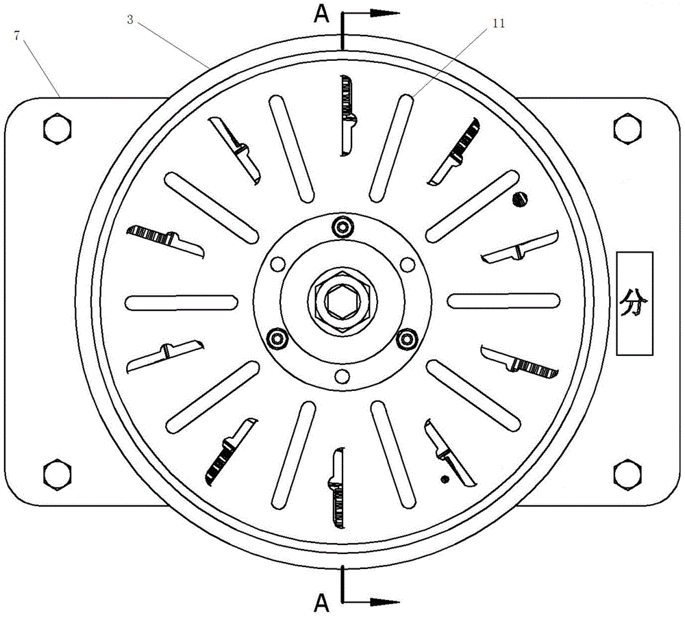 Power switch variable frequency driving mechanism and switch cabinet