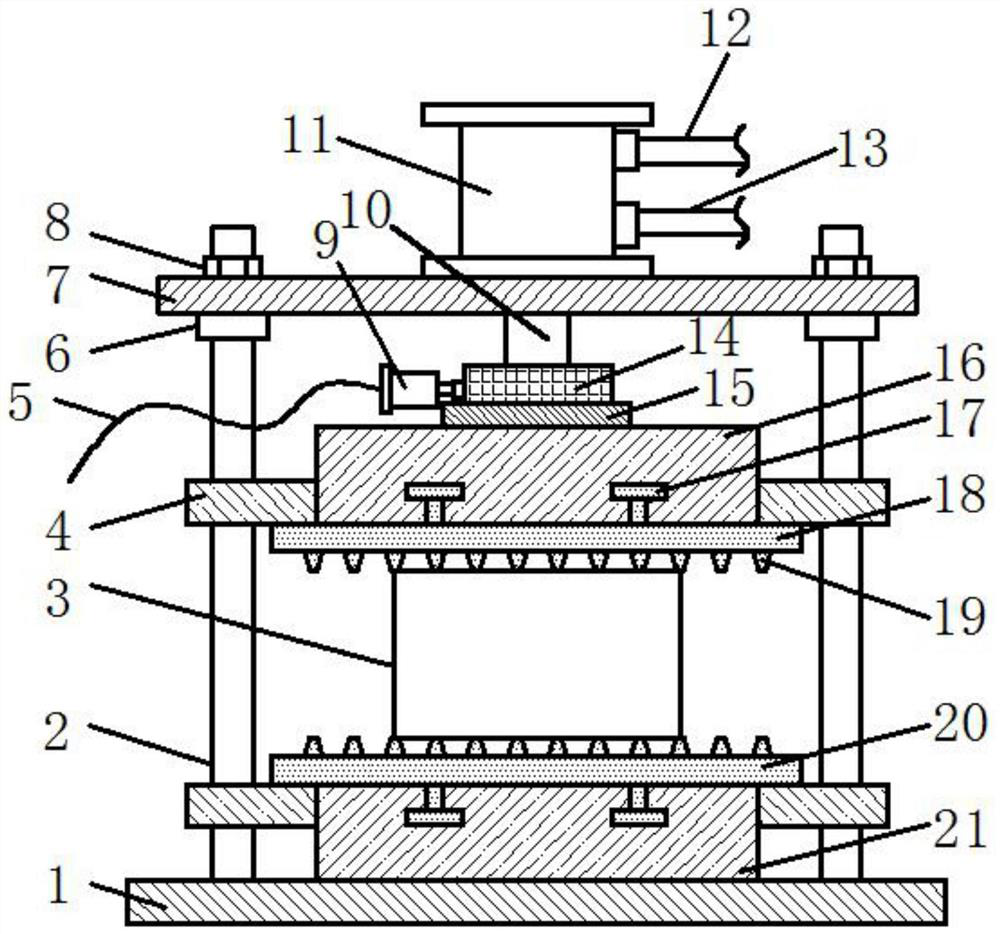 A simulation device for extrusion experiments of reinforced concrete structural parts