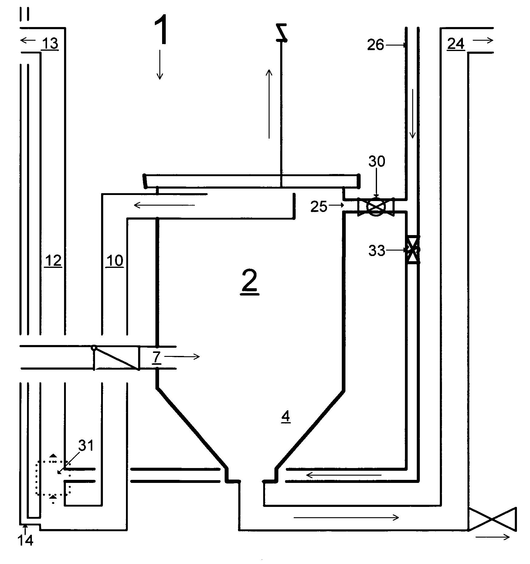 Apparatus and method of separating