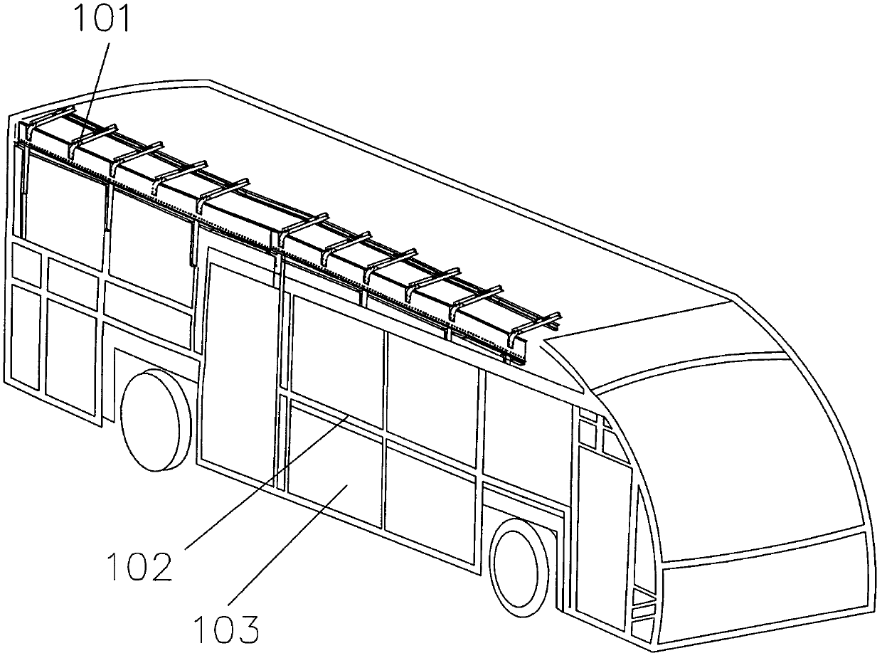 Energy-saving coach and coach body covering method