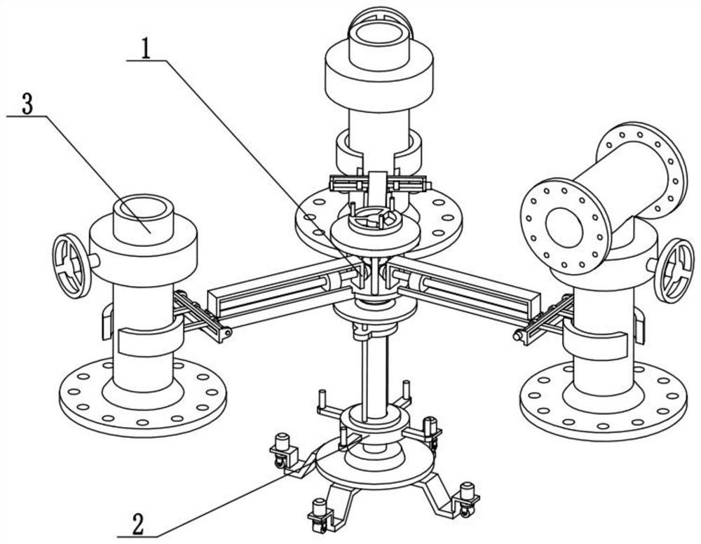 Multi-seat type fast-assembly wellhead device