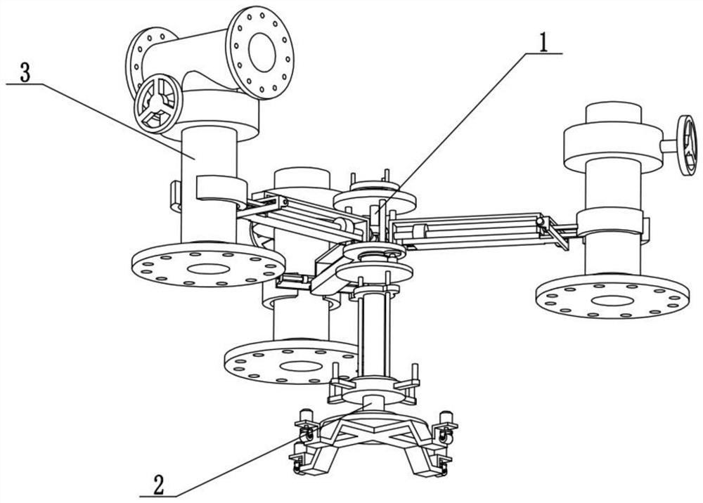 Multi-seat type fast-assembly wellhead device