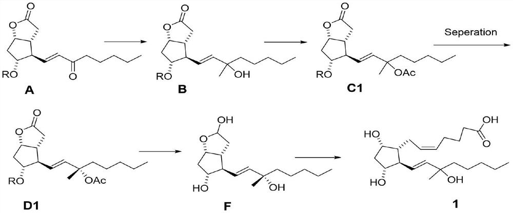 Carboprost 15-site isomer separation method