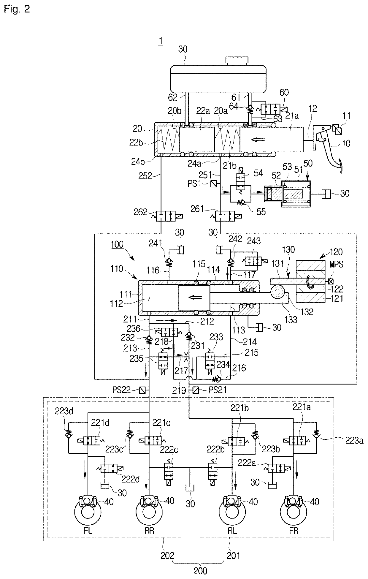 Electric brake system and operating method thereof